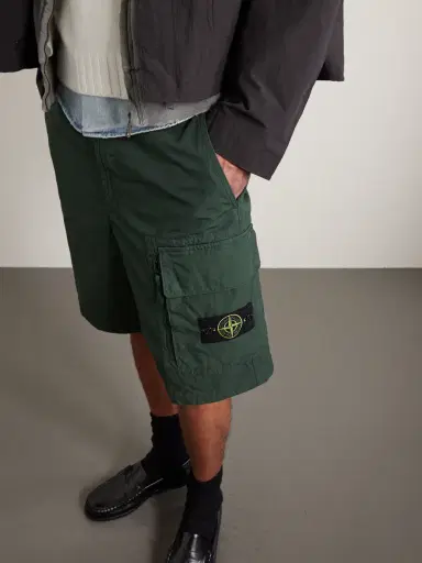 Stone Island Straight-Leg Organic Cotton-Canvas Cargo Shorts - Men | Thumbnail 6 Stone Island Straight-Leg Organic Cotton-Canvas Cargo Shorts - Men | Thumbnail 6