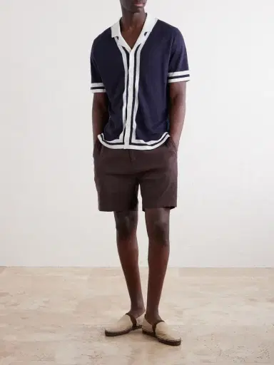 Onia Straight-Leg Linen-Blend Shorts - Men | Thumbnail 2 Onia Straight-Leg Linen-Blend Shorts - Men | Thumbnail 2
