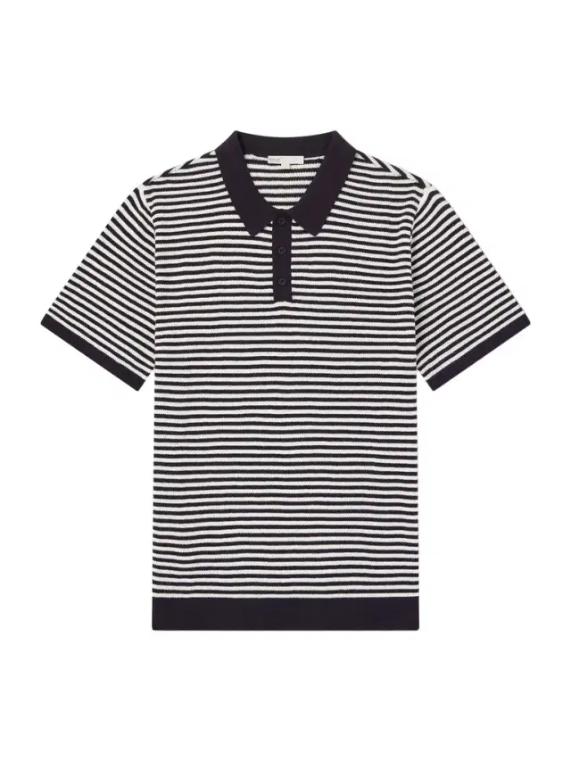 Striped Textured-Cotton Polo Shirt - Men Striped Textured-Cotton Polo Shirt - Men