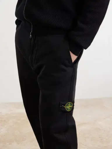 Stone Island Logo-Appliquéd Straight-Leg Herringbone Cotton Trousers - Men | Thumbnail 5 Stone Island Logo-Appliquéd Straight-Leg Herringbone Cotton Trousers - Men | Thumbnail 5