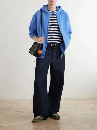JW Anderson Cotton-Jersey Zip-Up Hoodie - Men | Thumbnail 2 JW Anderson Cotton-Jersey Zip-Up Hoodie - Men | Thumbnail 2