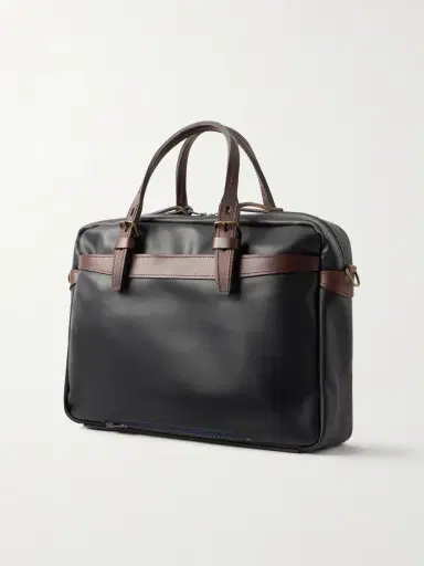 Bleu de Chauffe Ledger Full-Grain Leather Briefcase - Men | Thumbnail 4 Bleu de Chauffe Ledger Full-Grain Leather Briefcase - Men | Thumbnail 4