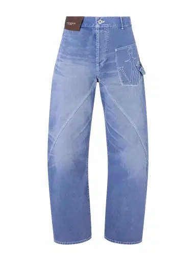 JW Anderson Embroidered Wide-Leg Jeans - Men | Thumbnail 1 JW Anderson Embroidered Wide-Leg Jeans - Men | Thumbnail 1