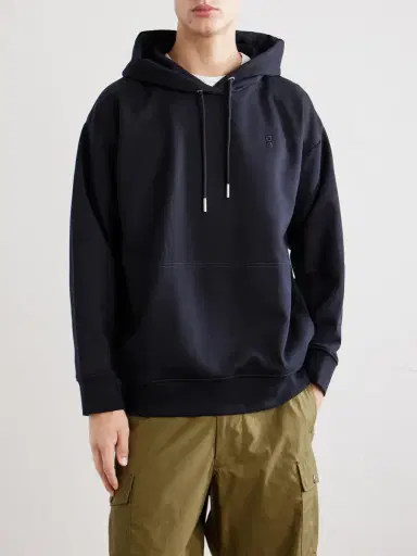 ON Club Collective Logo-Embroidered Organic Cotton-Blend Hoodie - Men | Thumbnail 3 ON Club Collective Logo-Embroidered Organic Cotton-Blend Hoodie - Men | Thumbnail 3