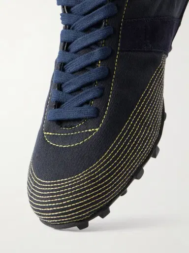 Maison Margiela Sprinters Leather and Suede-Trimmed Cotton-Twill Sneakers - Men | Thumbnail 5 Maison Margiela Sprinters Leather and Suede-Trimmed Cotton-Twill Sneakers - Men | Thumbnail 5