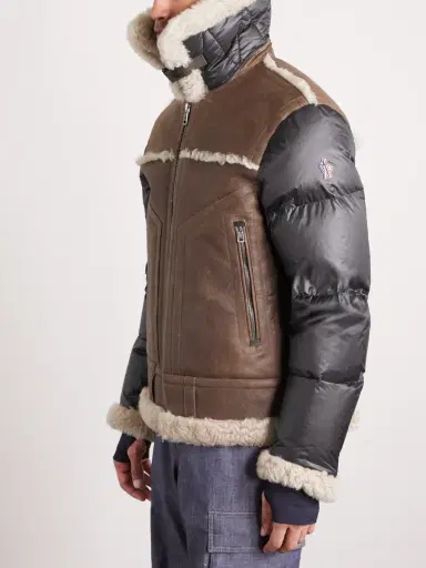 Moncler Grenoble Argens Padded Shearling and Shell Jacket - Men | Thumbnail 3 Moncler Grenoble Argens Padded Shearling and Shell Jacket - Men | Thumbnail 3