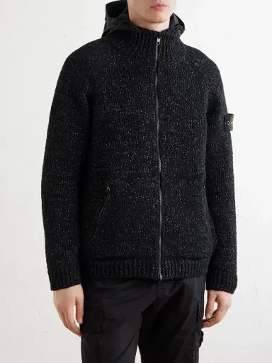 Stone Island Reversible Knitted Cotton-Blend Shell Jacket - Men | Thumbnail 3 Stone Island Reversible Knitted Cotton-Blend Shell Jacket - Men | Thumbnail 3