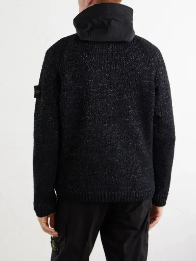 Stone Island Reversible Knitted Cotton-Blend Shell Jacket - Men | Thumbnail 4 Stone Island Reversible Knitted Cotton-Blend Shell Jacket - Men | Thumbnail 4