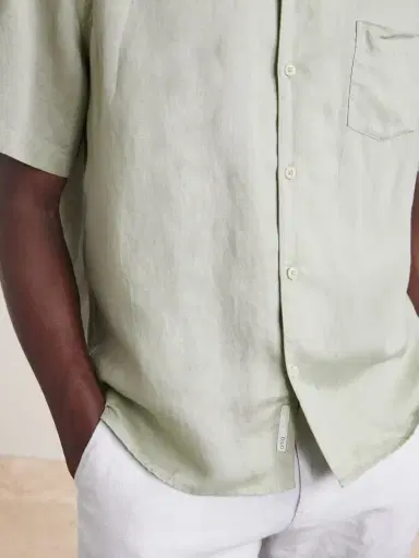 Onia Convertible-Collar Linen and Lyocell-Blend Shirt - Men | Thumbnail 5 Onia Convertible-Collar Linen and Lyocell-Blend Shirt - Men | Thumbnail 5