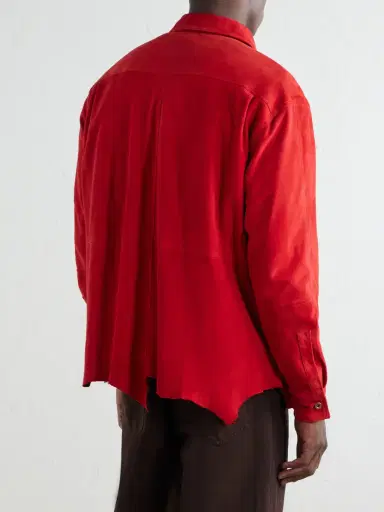 ADON Distressed Suede Overshirt - Men | Thumbnail 4 ADON Distressed Suede Overshirt - Men | Thumbnail 4
