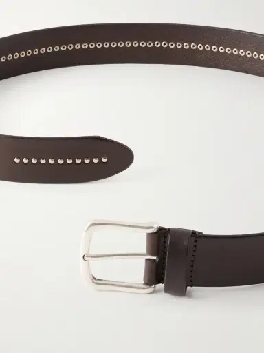 Anderson's 3cm Stud-Embellished Leather Belt - Men | Thumbnail 3 Anderson's 3cm Stud-Embellished Leather Belt - Men | Thumbnail 3
