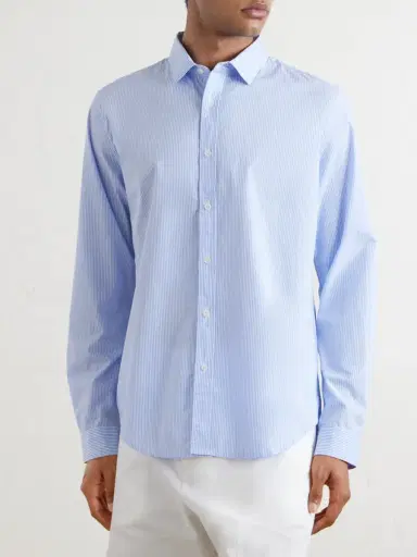 Onia Striped Cotton-Poplin Shirt - Men | Thumbnail 3 Onia Striped Cotton-Poplin Shirt - Men | Thumbnail 3