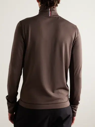 Moncler Grenoble Slim-Fit Logo-Appliquéd Polartec® Power Grid™ Base Layer - Men | Thumbnail 3 Moncler Grenoble Slim-Fit Logo-Appliquéd Polartec® Power Grid™ Base Layer - Men | Thumbnail 3