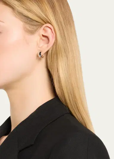 Lana 14K Gold Hollow Huggie Earrings | Thumbnail 2 Lana 14K Gold Hollow Huggie Earrings | Thumbnail 2