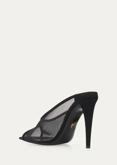 Giuseppe Zanotti Brivido 105MM Mesh Mules | Thumbnail 2 Giuseppe Zanotti Brivido 105MM Mesh Mules | Thumbnail 2