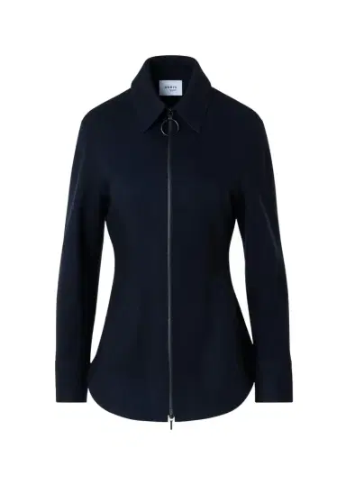 Akris punto Wool-Cashmere Zip-Front Blouse | Thumbnail 1 Akris punto Wool-Cashmere Zip-Front Blouse | Thumbnail 1