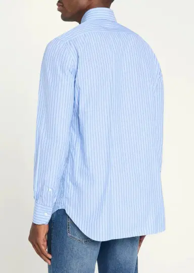 Cesare Attolini Men's Cotton Multi-Stripe Classic Fit Sport Shirt | Thumbnail 3 Cesare Attolini Men's Cotton Multi-Stripe Classic Fit Sport Shirt | Thumbnail 3