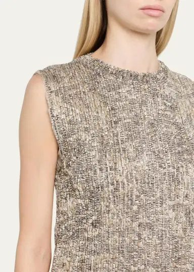 Brunello Cucinelli Couture Metallic Mohair Dress | Thumbnail 5 Brunello Cucinelli Couture Metallic Mohair Dress | Thumbnail 5