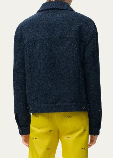 Loewe Men's Textured Trucker Jacket | Thumbnail 3 Loewe Men's Textured Trucker Jacket | Thumbnail 3