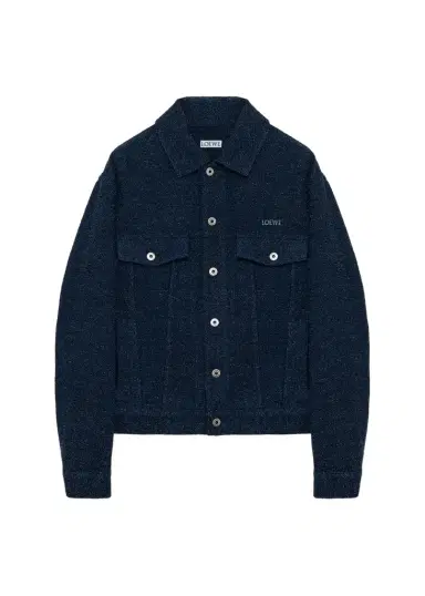 Loewe Men's Textured Trucker Jacket | Thumbnail 1 Loewe Men's Textured Trucker Jacket | Thumbnail 1
