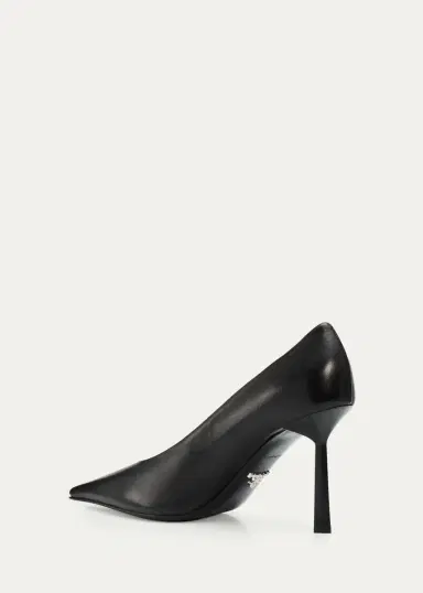 Prada 90mm Leather Pointed-Toe Pumps | Thumbnail 4 Prada 90mm Leather Pointed-Toe Pumps | Thumbnail 4