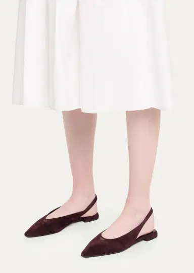 Prada Suede Slingback Flats | Thumbnail 2 Prada Suede Slingback Flats | Thumbnail 2