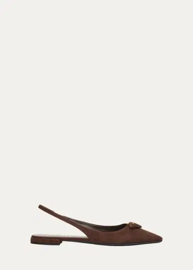 Prada Suede Slingback Flats | Thumbnail 6 Prada Suede Slingback Flats | Thumbnail 6