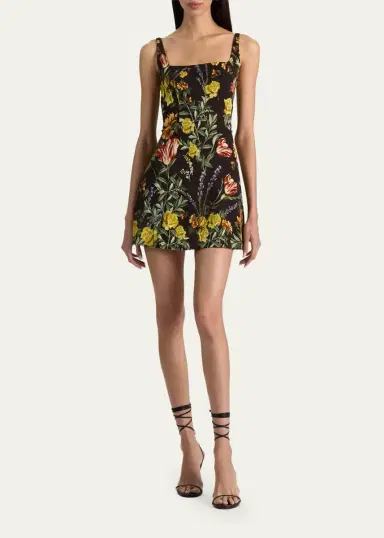 Alice + Olivia Julia Floral Print Mini Dress | Thumbnail 2 Alice + Olivia Julia Floral Print Mini Dress | Thumbnail 2