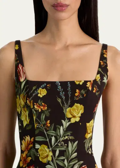 Alice + Olivia Julia Floral Print Mini Dress | Thumbnail 5 Alice + Olivia Julia Floral Print Mini Dress | Thumbnail 5