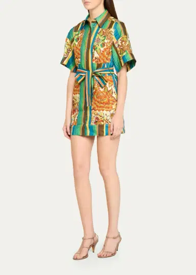 ALÉMAIS Charlie Belted Linen Mini Dress | Thumbnail 4 ALÉMAIS Charlie Belted Linen Mini Dress | Thumbnail 4