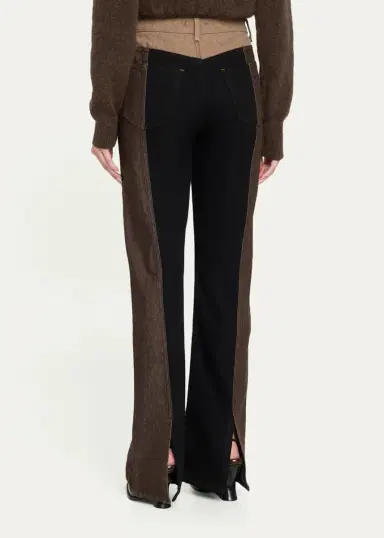 OSSOU Jane Colorblocked Straight-Leg Jeans | Thumbnail 3 OSSOU Jane Colorblocked Straight-Leg Jeans | Thumbnail 3