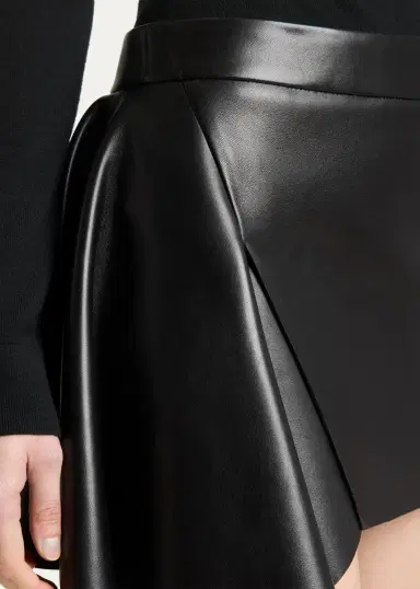 Givenchy Leather Draped Mini Skirt | Thumbnail 5 Givenchy Leather Draped Mini Skirt | Thumbnail 5