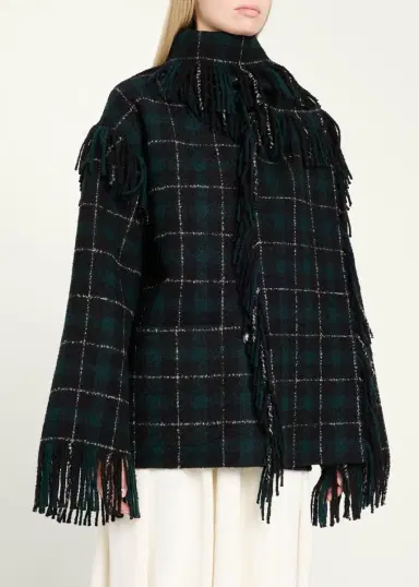 TOTEME Fringed Scarf Jacket | Thumbnail 4 TOTEME Fringed Scarf Jacket | Thumbnail 4