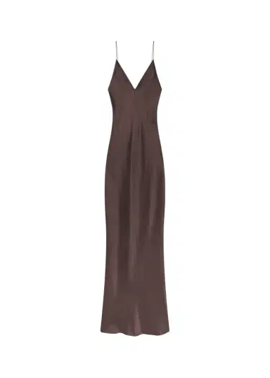 Frame The Textured Satin Maxi Dress | Thumbnail 1 Frame The Textured Satin Maxi Dress | Thumbnail 1