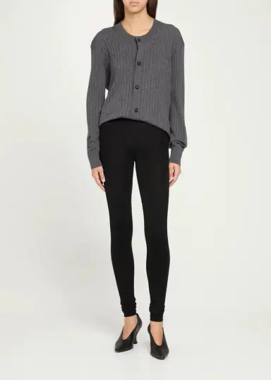 Bottega Veneta Wool Ribbed Low-Waist Pants | Thumbnail 2 Bottega Veneta Wool Ribbed Low-Waist Pants | Thumbnail 2