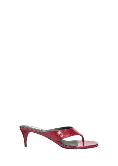 Alaïa 55mm Infradito Croc-Embossed Leather Thong Sandals | Thumbnail 1 Alaïa 55mm Infradito Croc-Embossed Leather Thong Sandals | Thumbnail 1