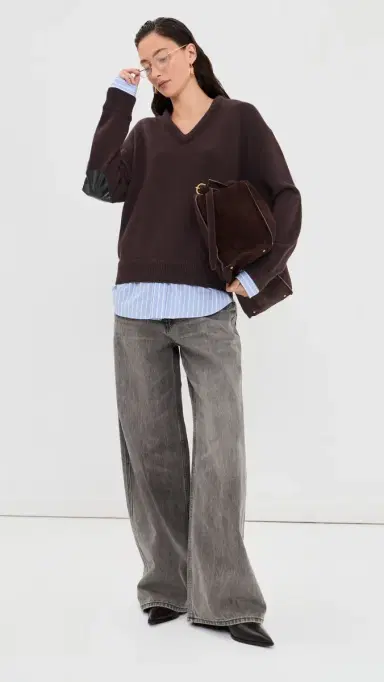 Acne Studios V Neck Pullover Wool Sweater | Thumbnail 5 Acne Studios V Neck Pullover Wool Sweater | Thumbnail 5
