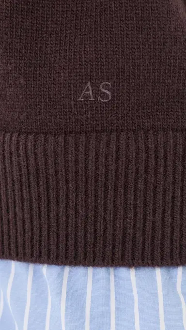 Acne Studios V Neck Pullover Wool Sweater | Thumbnail 6 Acne Studios V Neck Pullover Wool Sweater | Thumbnail 6