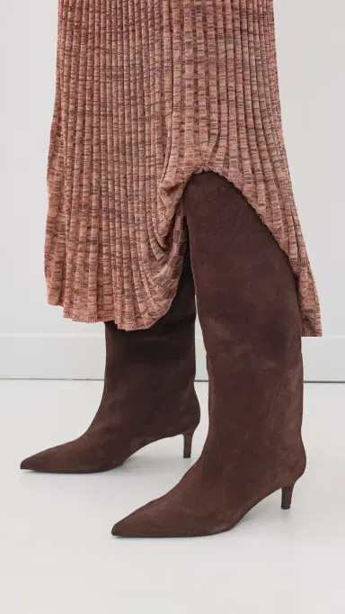 Free People Kiki Kitten Heel Suede Boots | Thumbnail 3 Free People Kiki Kitten Heel Suede Boots | Thumbnail 3