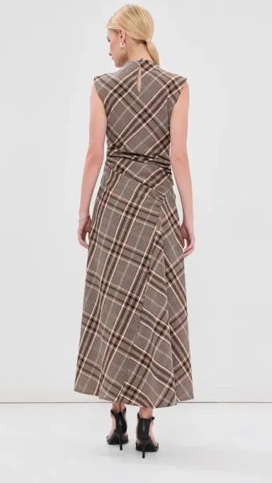 Simkhai Burke Draped Midi Dress | Thumbnail 4 Simkhai Burke Draped Midi Dress | Thumbnail 4