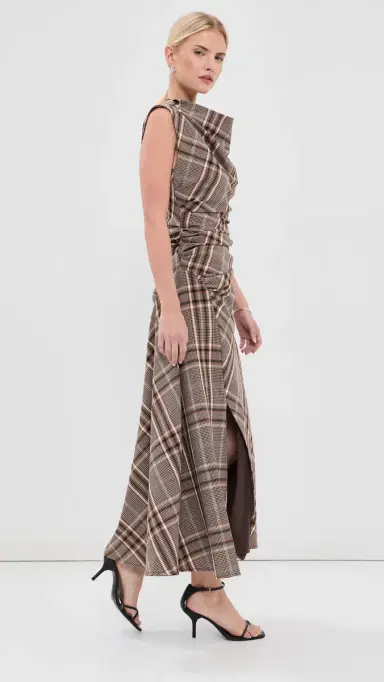 Simkhai Burke Draped Midi Dress | Thumbnail 5 Simkhai Burke Draped Midi Dress | Thumbnail 5