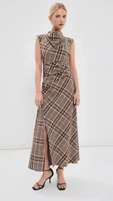 Simkhai Burke Draped Midi Dress | Thumbnail 6 Simkhai Burke Draped Midi Dress | Thumbnail 6