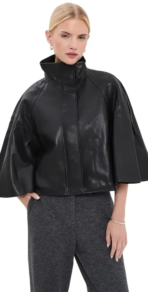 Orvik Cape Leather Jacket Orvik Cape Leather Jacket