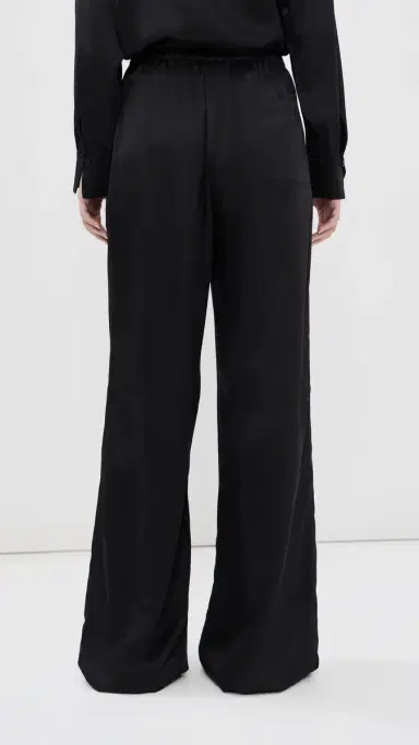 Sablyn Lexi Low Relaxed Silk Pull On Pants | Thumbnail 3 Sablyn Lexi Low Relaxed Silk Pull On Pants | Thumbnail 3
