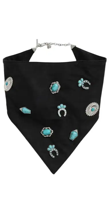 Lele Sadoughi Bonnie Brooch Scarf Necklace | Thumbnail 1 Lele Sadoughi Bonnie Brooch Scarf Necklace | Thumbnail 1