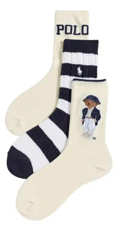 Polo Ralph Lauren Seasonal Bear Socks 3-Pack | Thumbnail 1 Polo Ralph Lauren Seasonal Bear Socks 3-Pack | Thumbnail 1