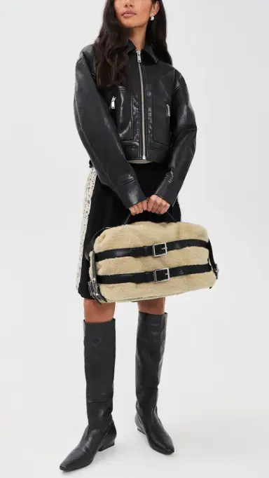 Simone Rocha Faux Fur Biker Belt Bag | Thumbnail 3 Simone Rocha Faux Fur Biker Belt Bag | Thumbnail 3