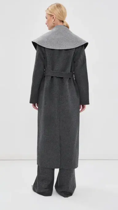 Simkhai Allura Reversible Belted Double-Faced Wool Coat | Thumbnail 3 Simkhai Allura Reversible Belted Double-Faced Wool Coat | Thumbnail 3