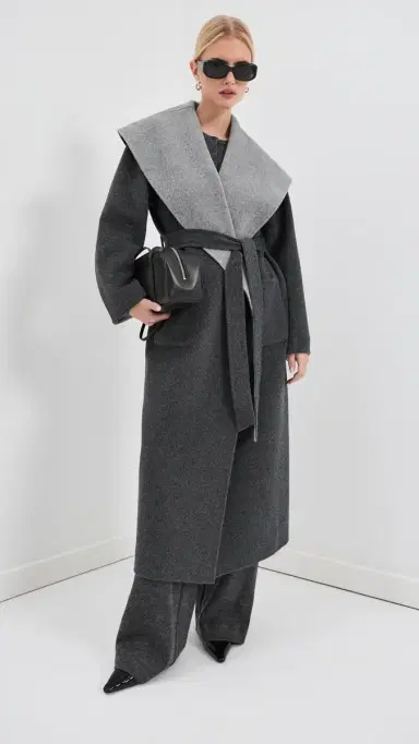 Simkhai Allura Reversible Belted Double-Faced Wool Coat | Thumbnail 5 Simkhai Allura Reversible Belted Double-Faced Wool Coat | Thumbnail 5