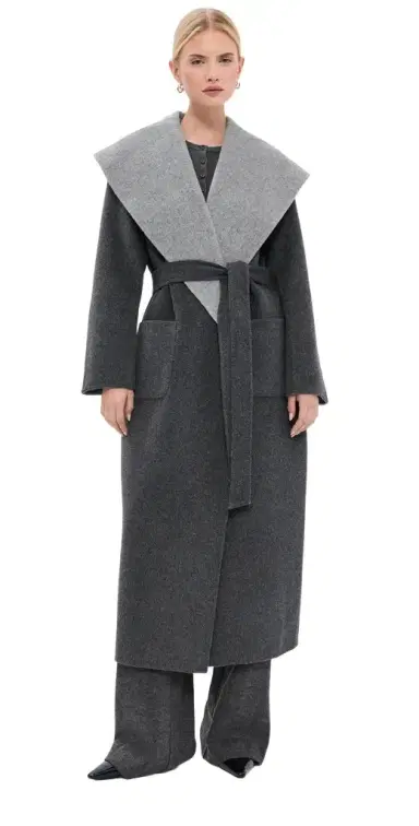 Simkhai Allura Reversible Belted Double-Faced Wool Coat | Thumbnail 1 Simkhai Allura Reversible Belted Double-Faced Wool Coat | Thumbnail 1